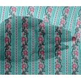 thumbnail image 4 of oneOone Viscose Chiffon Fabric Leaves & Floral Block Print Fabric By Yard 42 Inch Wide, 4 of 5
