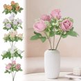 thumbnail image 1 of Vaidha Simulated Bouquet Of Home Decoration Flowers Simulated Rose Bouquet Of Small Handlebars Of Roses, 1 of 5