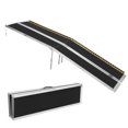 thumbnail image 1 of Portable Wheelchair Ramp, Non-Slip Aluminum Folding Handicap Ramp, Door Threshold Wheelchair Ramps with Reflective Strips for Car, Doorways, Curbs, Stairs, 1 of 8