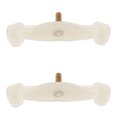 thumbnail image 1 of Violin Shoulder Rest Feet Legs Replacement Supplies for Protecting White Rubber 2pcs, 1 of 8