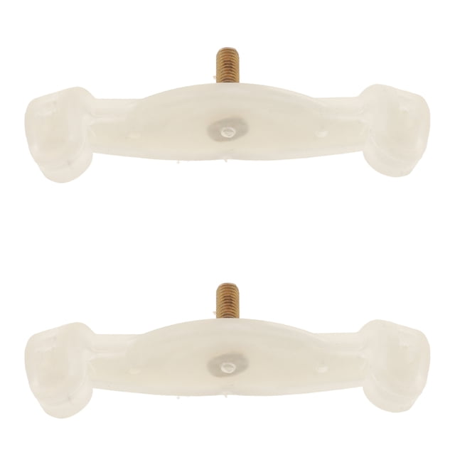 Violin Shoulder Rest Feet Legs Replacement Supplies for Protecting White Rubber 2pcs