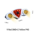 thumbnail image 3 of Chmadoxn Bike Lights For Night Riding 9+2 LEDs 6 Modes USB Charging MTB Headlight Most Powerful Biking Bicycle Light Bicycle tail light, 3 of 8