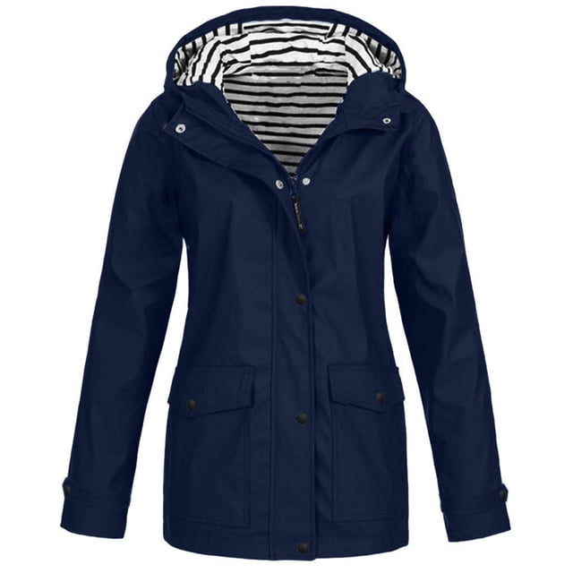 Posijego Imperméables P-4TG pour Femmes Légers Imperméables Manteau de Pluie Coupe-Vent Extérieur Voyage Randonnée Veste