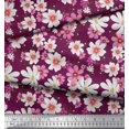 thumbnail image 3 of Soimoi Viscose Chiffon Fabric Cosmos Floral Print Sewing Fabric Yard 42 Inch Wide, 3 of 3