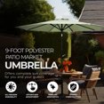 thumbnail image 3 of Four Seasons Courtyard Parasol de Marché pour Patio en Polyester de 9 Pieds, Vert Écume de Mer, 3 of 6