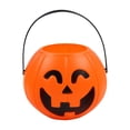 thumbnail image 1 of C Plastic Pumpkin Bucket Halloween Candy Bucket For Kids Trick Or Treat Container 17Cm 6.7 Inches Pumpkin Pail For Halloween Party Favors Candy Collection, 1 of 5