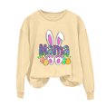 thumbnail image 2 of EGNMCR Easter T-Shirt Imprimé pour Femmes T-Shirts Graphiques pour Femmes T-Shirts pour Femmes T-Shirt à Col Rond pour Femmes Haut à Manches Longues Imprimé Easter Chandails T-Shirt pour Femmes, 2 of 4