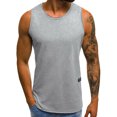 thumbnail image 2 of Birdeem Mode Personnalité Hommes Été Décontracté Ajusté Sans Manches T-Shirt Haut Blouse, 2 of 7