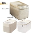 thumbnail image 3 of Airtight Pet Food Storage Containers, Food Grade Plastic Container Bin, Up to 20 lbs, For Dog Cat and Other Pet Food Storage Box with Measuring Cup (Beige, 22.05 Pounds) 12.2x8.27x8.78", 3 of 7