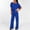 Blue, variant on TIMIFIS Women's Jumpsuit Elegant Casual Sleeveless Pleated High Waist Long Jumpsuit on