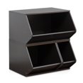 thumbnail image 1 of Furinno KidKanac Ensemble de Rangement Empilable 3-en-1 1512246EX, Espresso, 1 of 4