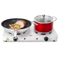 thumbnail image 1 of KOCASO 2000W Double Burner Electric Stove, Portable Dual Countertop Hot Plate with 5-Temperature Control for Kitchen Cooking, Universal Pan Compatibi, 1 of 9