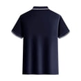 thumbnail image 3 of EOYWHK T-Shirts pour Hommes 4TG Compression Ajustée Chemise de Golf Col Rabattu Manches Courtes Couleur Unie Blouse de Bureau Liquidation, 3 of 3