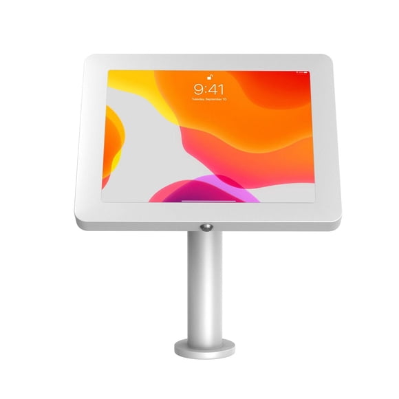 Boîtier CTA Digital Paragon avec col incurvé pour iPad 5e à 7e génération 10.2 pouces, iPad Air 1re à 3e génération, iPad Pro 11 pouces, iPad Pro 9.7 et iPad Pro 10.5 - Blanc