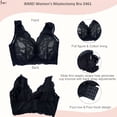 thumbnail image 4 of BIMEI Women's Mastectomy Pockets Wireless Post-Surgery Plus Size Full Coverage Everyday Bra 2461,Black,42D, 4 of 5