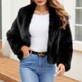 thumbnail image 2 of Tranfacy Manteaux d'Hiver pour Femmes, Manteaux en Molleton pour Femmes, Manteaux Chauds en Molleton pour Dames avec Col Rabattu pour Vêtements d'Extérieur d'Hiver Unis, 2 of 7