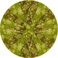 thumbnail image 1 of Ahgly Tapis Rond Lavable en Machine Intérieur Transitionnel Brun Bronze Foncé, 6 Pieds Rond, 1 of 7