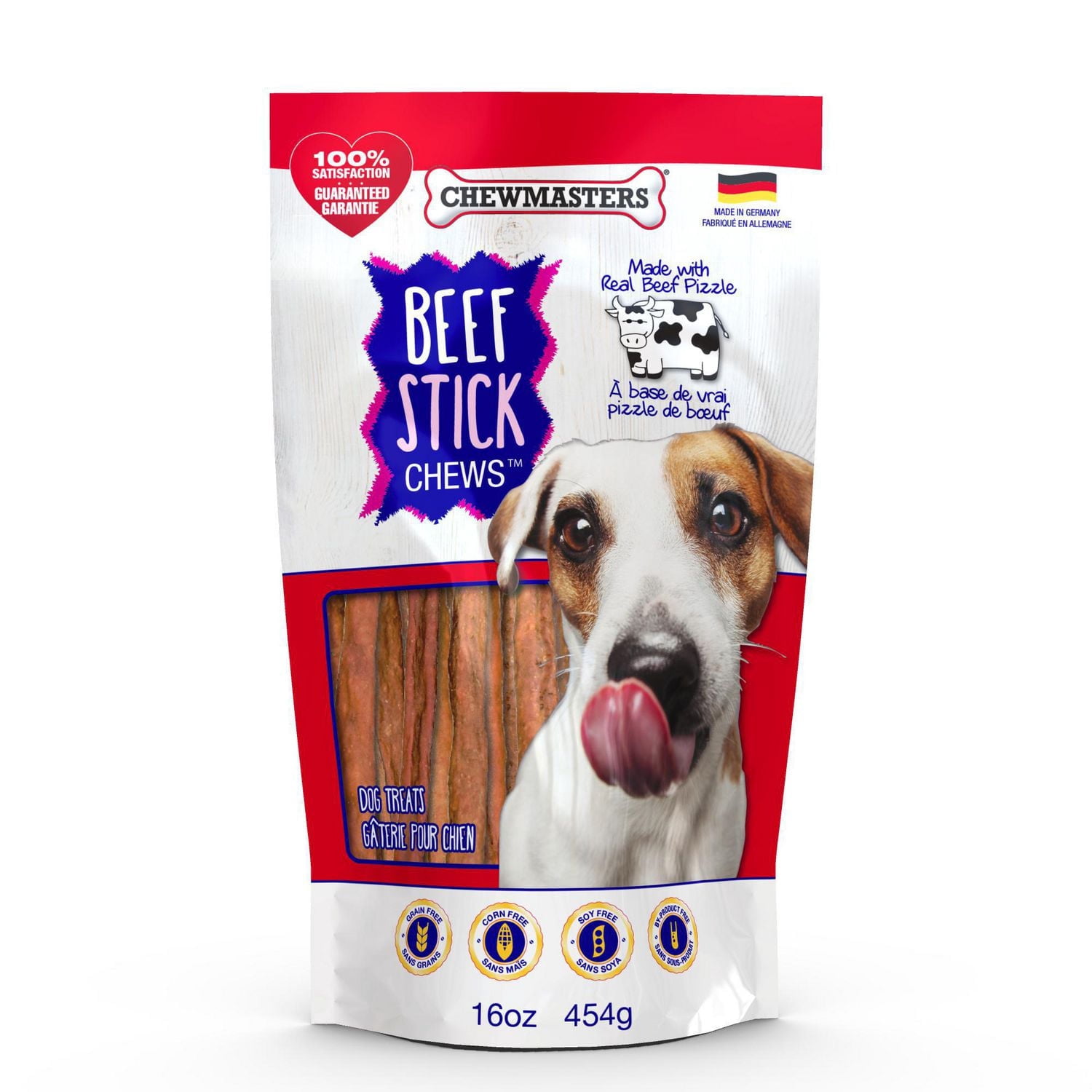 Chewmasters Beef Stick Chews 454g Dog Treats
