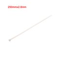 thumbnail image 5 of Uxcell 9.84" x 0.11" White Cable Zip Ties Self-Locking Nylon Tie Wraps 150 Pack, 5 of 5