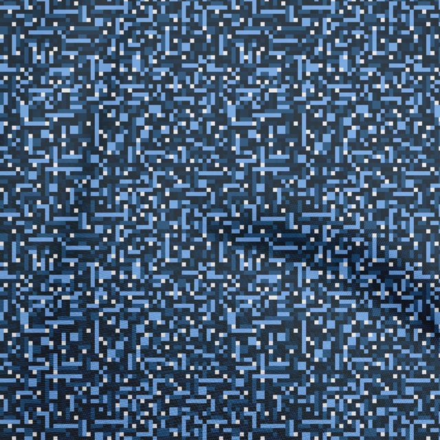 oneOone Silk Tabby Blue Fabric Abstract Fabric For Sewing Printed Craft Fabric By The Yard 42 Inch Wide