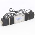 thumbnail image 1 of 5 Ports 4 Way 2 Position Valve 1/8" NPT Wire Leads Double Solenoid AC 110V, 1 of 1