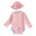 thumbnail image 1 of Toddler Girl Rash Guard Bathing Suits Flower Graphic Printed Long Sleeve Sun Protection Beach Swimsuit Bikini 2-3 Years Girls Clothing, 1 of 3