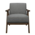 thumbnail image 1 of Pemberly Row Fauteuil d'Appoint Contemporain Rembourré, Fini Gris, 1 of 6