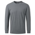 thumbnail image 4 of AherBiu Plus Size Men's Long Sleeve Shirts Crewneck Quick Drying Lightweight Athletic Tees Running Workout Active Pullover Tops, 4 of 9