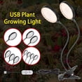 thumbnail image 4 of USB Grow Light pour Plantes 78 DEL Lumière du Soleil Spectre Complet Lampe de Culture à Pince de Bureau Réglable pour Plantes d'Intérieur 5 Niveaux Réglables Minuterie 4/8/12 H, 4 of 7