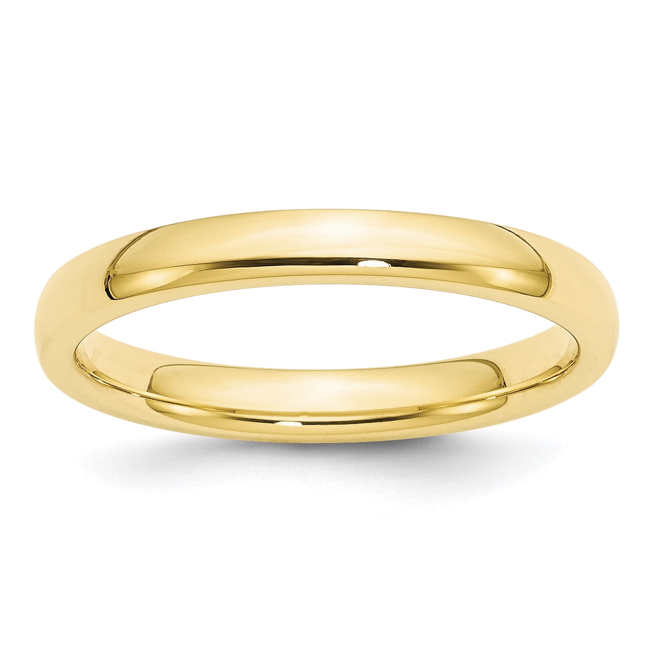 10KY 3mm Standard Comfort Fit Band Size 8.5 Size 8.5