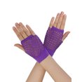 thumbnail image 1 of Unique Bargains Gants Résille Sans Doigts Longueur Coude pour Femmes 2 Paires, 1 of 5