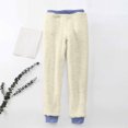 thumbnail image 3 of Womens' Warm Legging Tummy Control Printed Leggings With Elastic Drawstring Pockets And Thick Insulation Pants On Clearance, 3 of 6