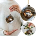 thumbnail image 2 of TIELUTT Elegant Shatterproof for Festive Holiday with Assorted Sparkling Designs to Trees with Lights Stained Glass Cat Window Hangings Swing Car Pendant Decorative Glass Beads Hanging Door Beads, 2 of 8