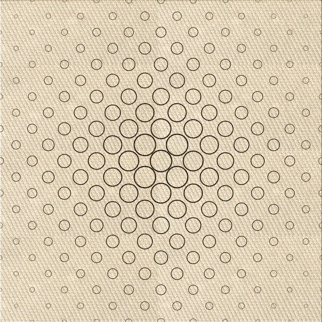 Ahgly Company Tapis d'Intérieur Lavables à la Machine, Carrés, Style Transitionnel, Mocassin Beige, Tapis de Zone, 7 Pieds Carré