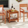 thumbnail image 2 of Gymax 2-Tier Adirondack Side Table w/ Slatted Tabletop Storage Shelf for Garden, 2 of 10