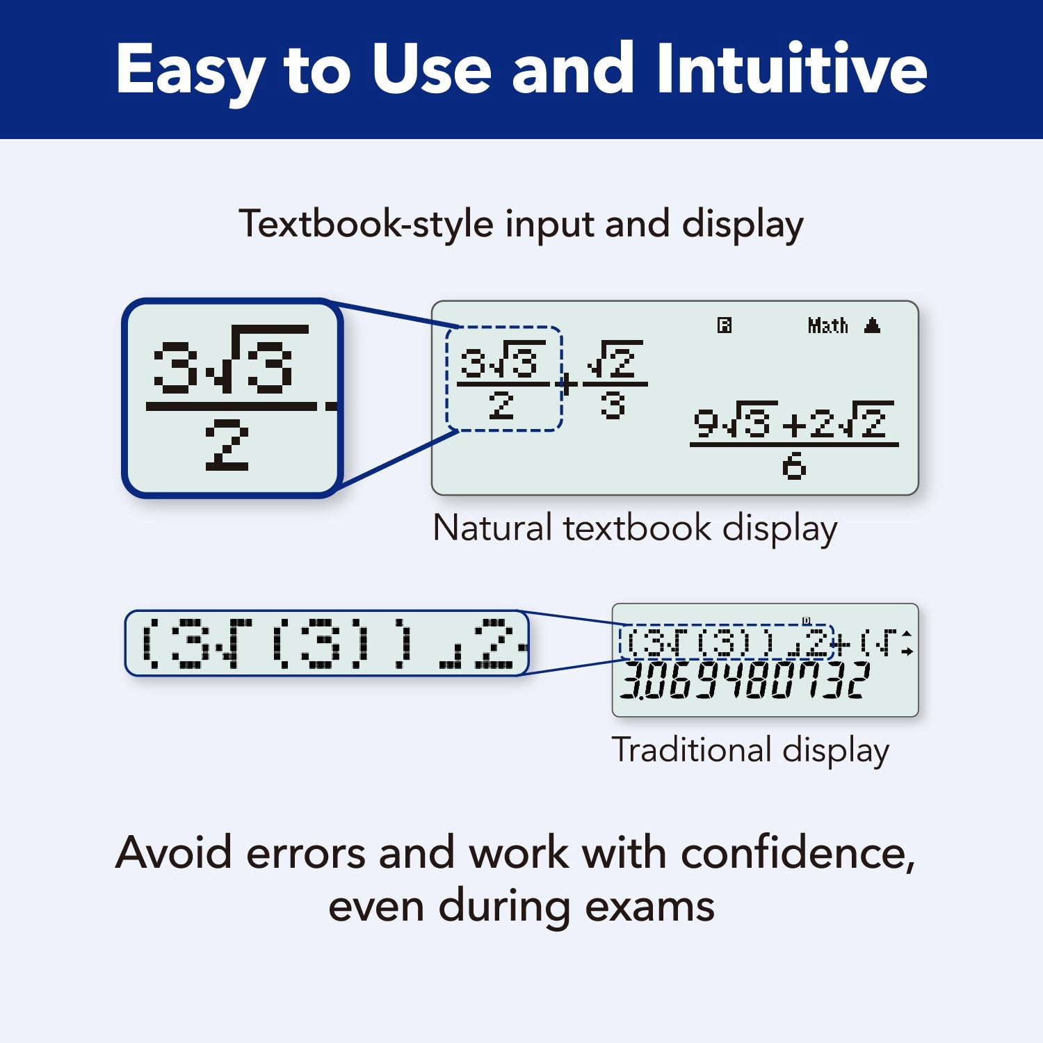 CASIO, FX300ESPLUS2, Blue Scientific calculator for High school or College