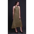 thumbnail image 3 of Bimba Geometric Causal Long Backless Halter NeckDressWomen Printed BeachDress-Small, 3 of 6