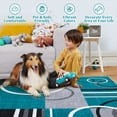 thumbnail image 3 of Garvee Modern Geometric Area Rugs 6'x9' Living Room Rugs, Abstract Washable Rug Non-Slip Soft Indoor Throw Carpet Stain Resistant Rug for Dining Room Bedroom, Blue Green, 3 of 8
