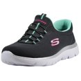 thumbnail image 2 of Skechers Summits Espadrilles à Enfiler pour Femmes Charbon/vert 6 W, 2 of 4