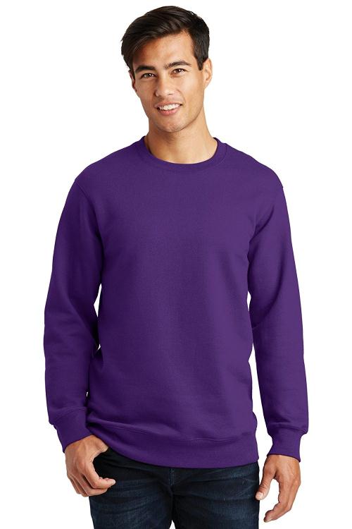 Port & Company &174; Chandail en Molleton Col Rond en Polaire Favori des Fans. Pc850 S Team Purple