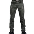 thumbnail image 4 of Pantalon Cargo de Travail Décontracté pour Hommes - Pantalon de Randonnée Léger pour Hommes - Pantalon Long à Jambe Droite pour Homme, Plein Air, Camping, Pêche, avec Multiples Poches, 4 of 7