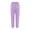 thumbnail image 4 of Posijego Women's Running Jogger Drawstring Elastic Waist Sweat Pants Solid Color Casual Athletic Pants, 4 of 5