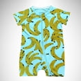 thumbnail image 2 of EDFBUYKRS Été Bébé Manches Courtes Bébé Imprimé Double Fermeture Éclair Combinaison de Ramper pour Homme, 2 of 3