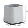 thumbnail image 3 of Toothbrush Holder Mouthwash Cup Set Bathroom Organization Countertop Storage Oral Care Accessories Durable Plastic Design In Gray Color Gray, 3 of 6