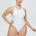 thumbnail image 2 of Yuyuzo Bodysuits for Women Belly Control Sleeveless Racerback Tank Top 1 Piece Crew Neck Rompers, 2 of 4