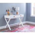 thumbnail image 2 of Linon Peggy Wood Two Drawer Writing Desk in White, 2 of 20