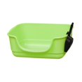 thumbnail image 3 of GROWTH TANK Cat Litter Box Anti Splashing Portable U Shape Lowered Front for Indoor Cats Green, 3 of 9