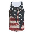 thumbnail image 2 of Innerwin Débardeurs Imprimé Drapeau Américain pour Hommes Musculation Sans Manches Style Été H 4TG, 2 of 3
