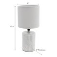 thumbnail image 2 of Ceramic Table Lamp With Shade Equator White, 2 of 3