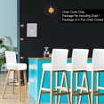 thumbnail image 2 of PiccoCasa Stretch Spandex Bar Stool Cover for Short Back Chair Snow White 4, 2 of 8